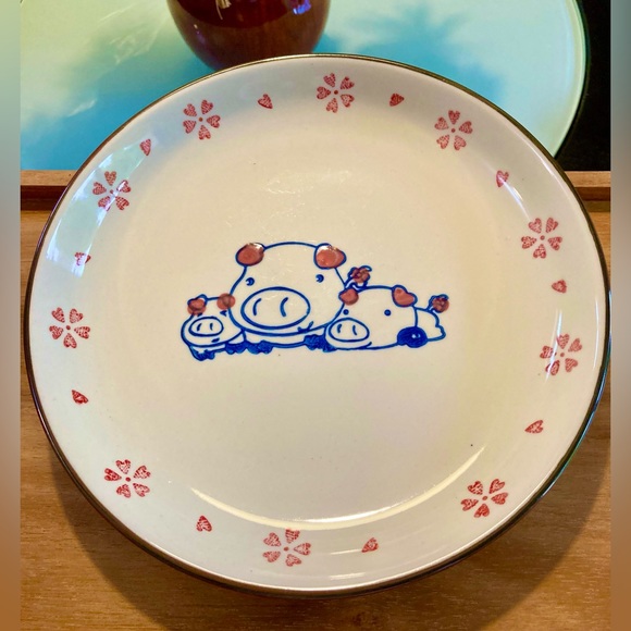 Adorable Collectible Piggy Plate - Picture 1 of 5